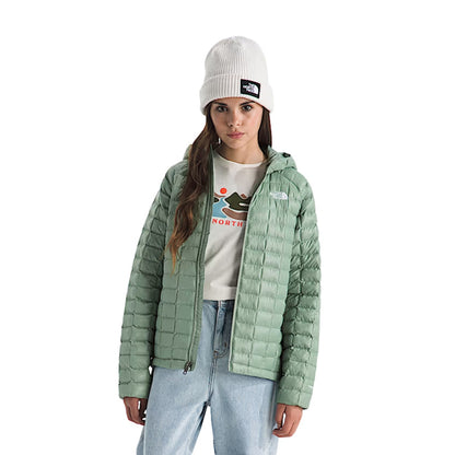 The North Face Unisex Thermoball Hooded Midlayer in Green Color
