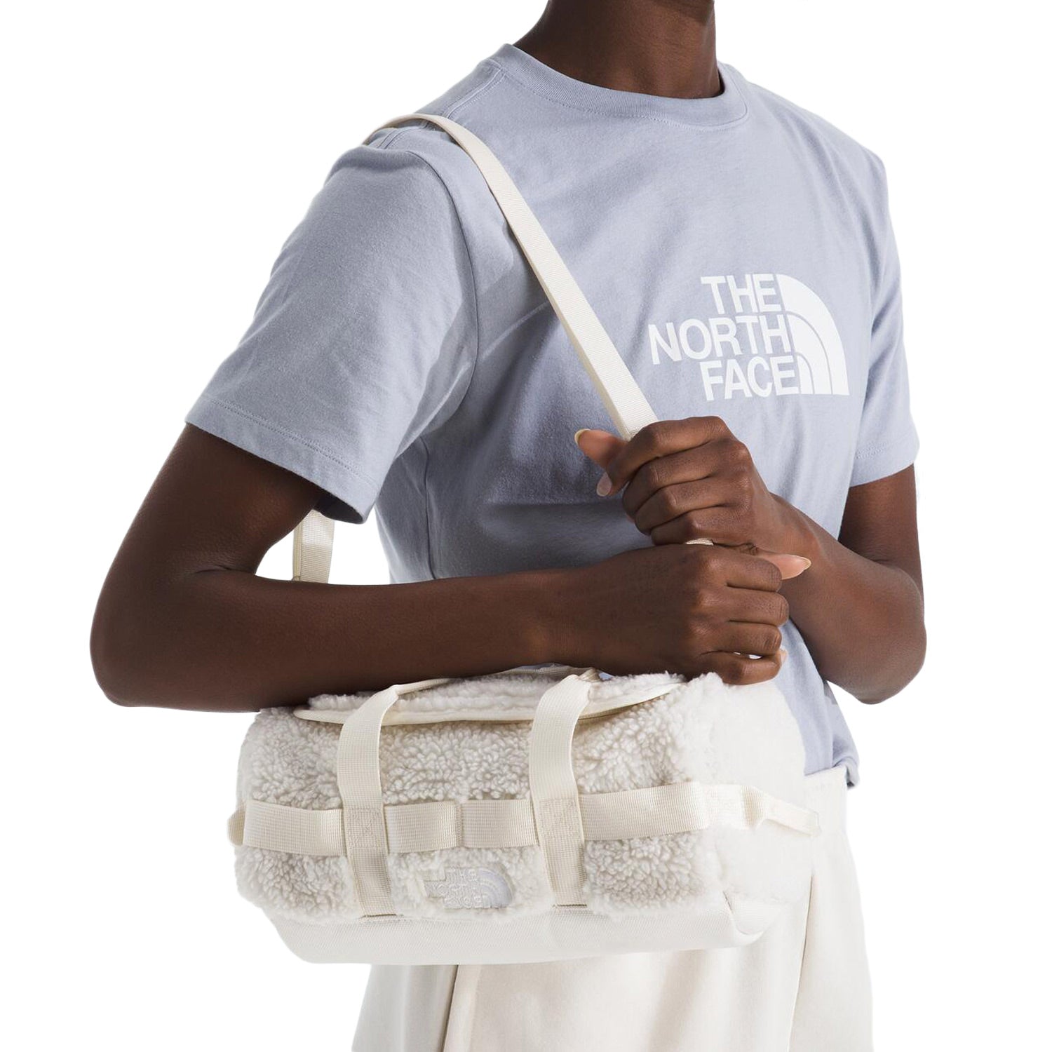 The North Face Unisex Base Camp High Pile Mini Bags in White Color