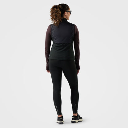 Smartwool Womens Actv Fleece Wind Insul Vests in Black Color