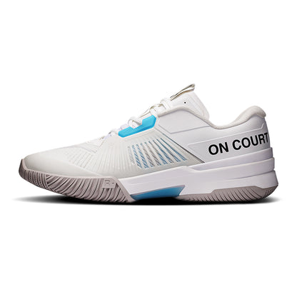 On Mens The Roger Pro Fire M Tennis Shoes in White Color
