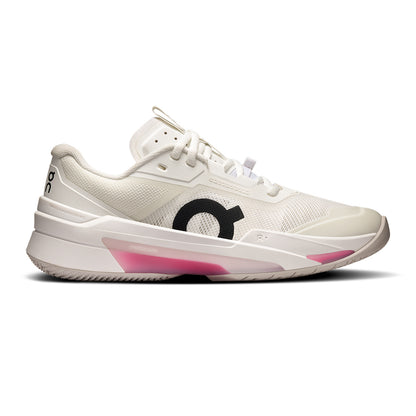 On Womens The Roger Pro Fire W Tennis Shoes in White Color