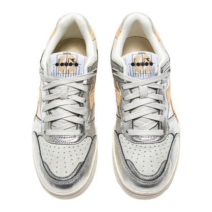 Diadora Womens B.560 Metal S Used Sneakers in Grey Color