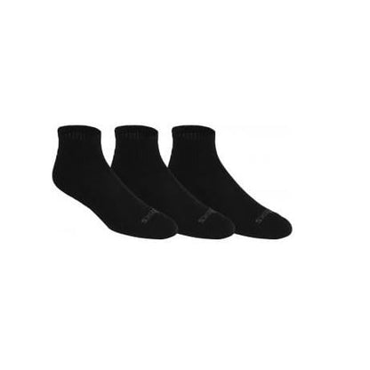 Asics Cushion 1/4 Cut 3-Pack Socks in Black Color