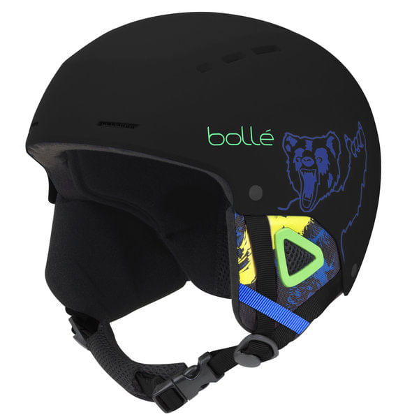 Bolle Kids Quiz Black Bear Skiing & Snowboarding Helmets in Black Color