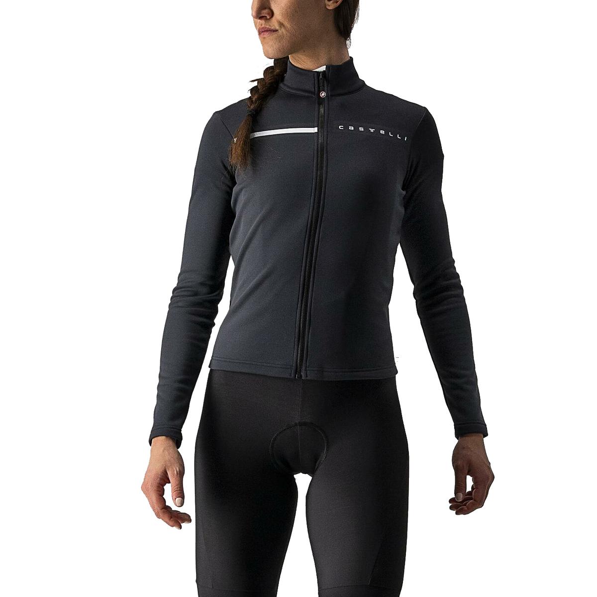 Castelli Womens Sinergia 2 Jersey Fz Jerseys in Black Color