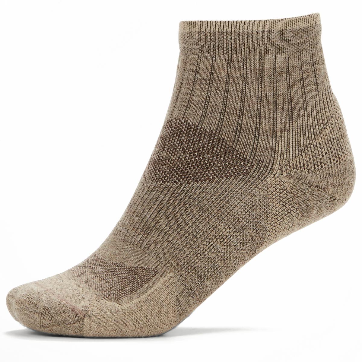 Ex Officio Ba Solstice Canyon 1/4 S Socks in Khaki Color