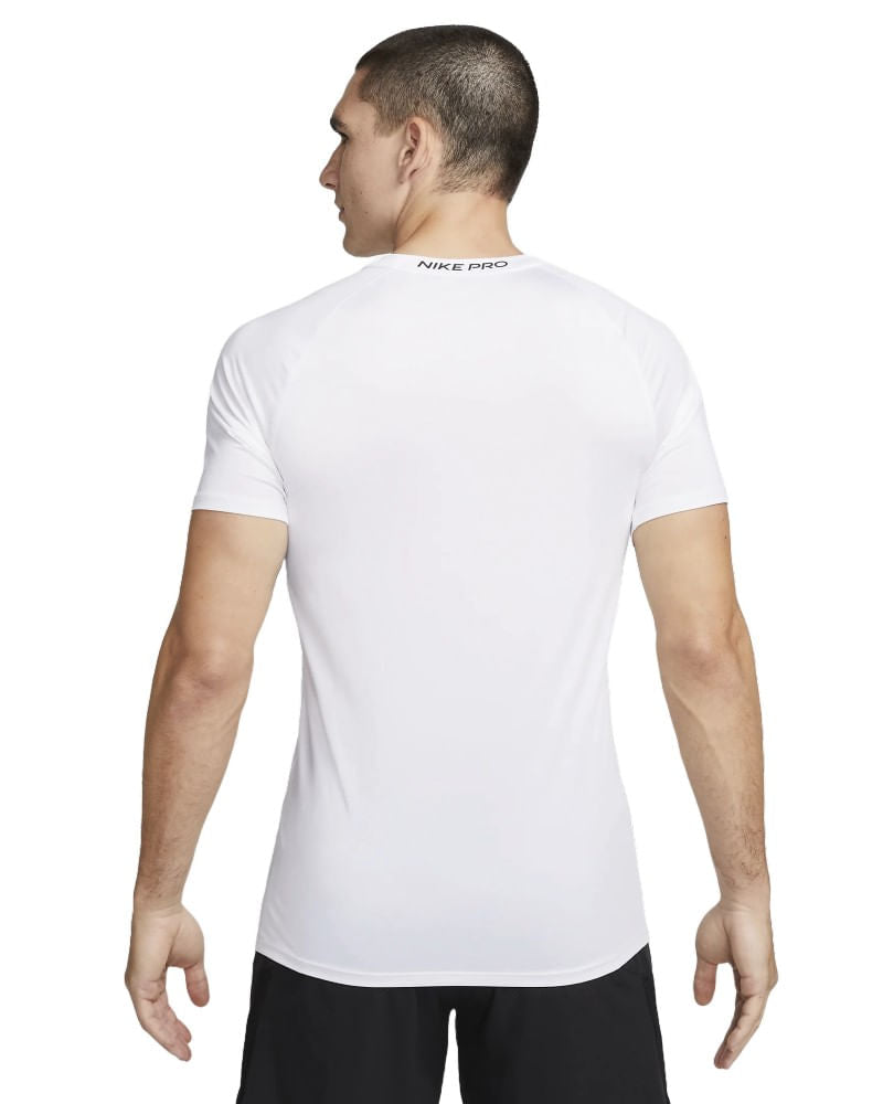 Nike Mens Pro Dri-Fit Short Sleeve | WHITE/BLACK – Paragon Sports