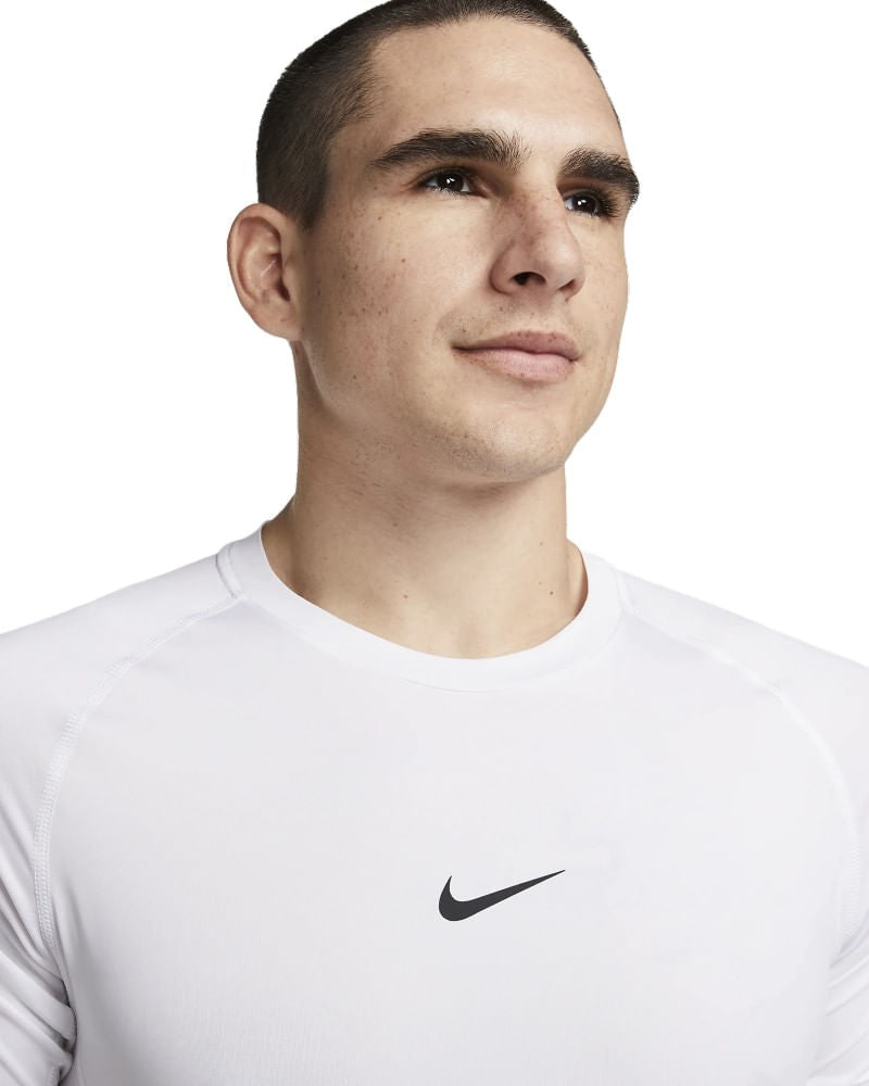 Nike Mens Pro Dri-Fit Short Sleeve | WHITE/BLACK – Paragon Sports