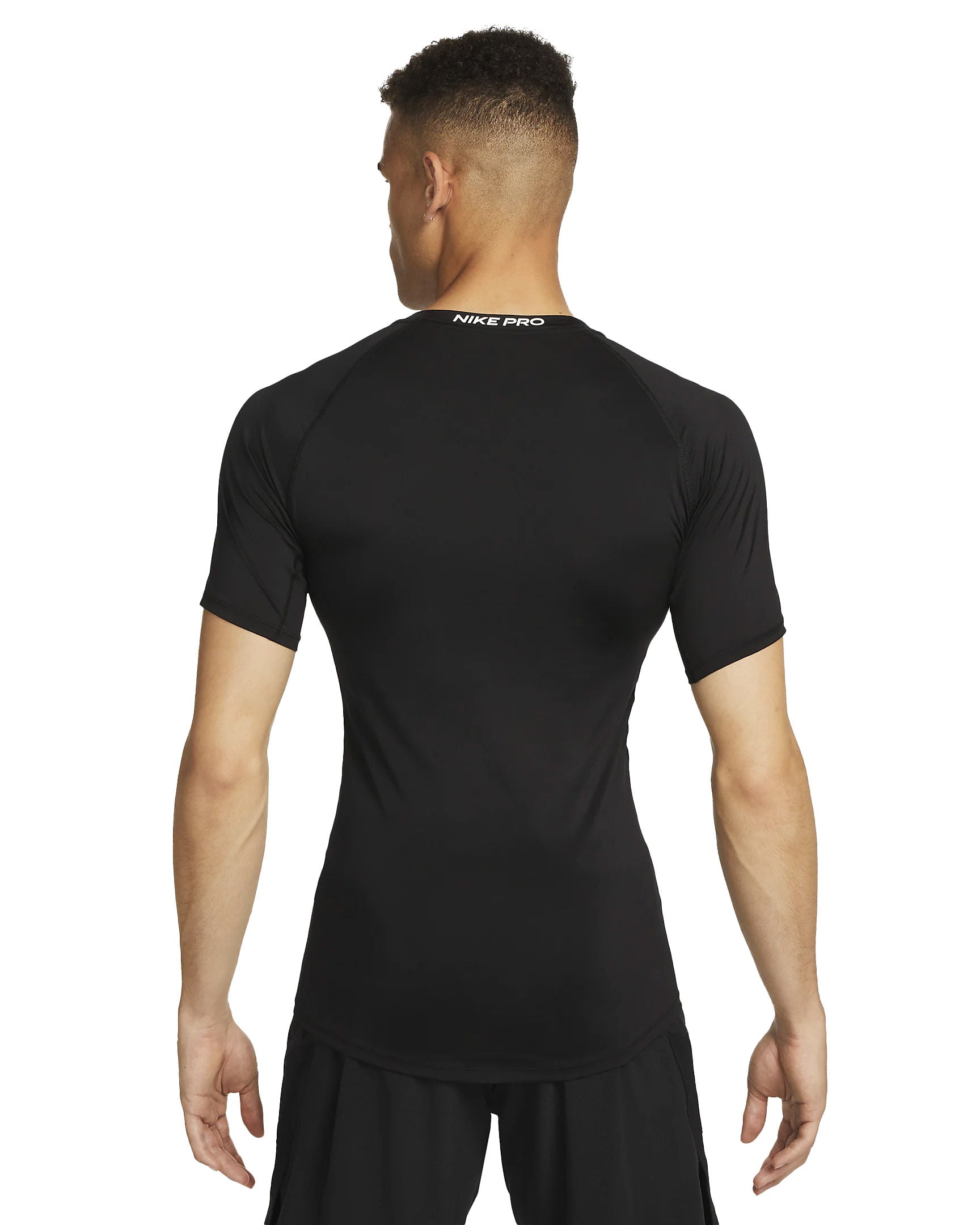 Nike Mens Pro Short Sleeve Compression | BLACK/WHITE – Paragon Sports