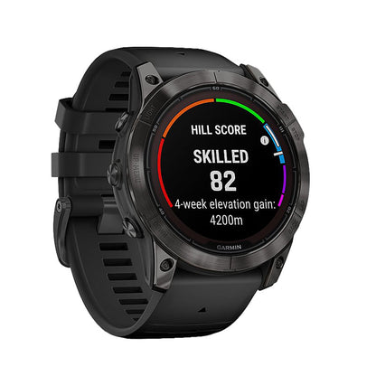 Garmin Unisex Fenix7X Pro Sphire Solr Smart Watches in Black Color
