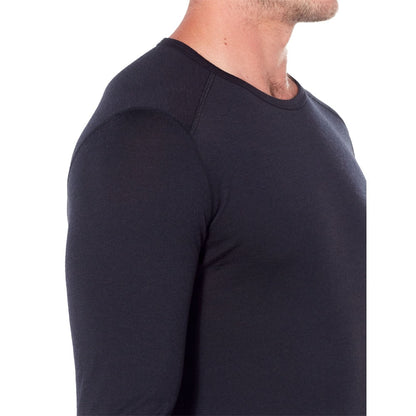 M OASIS LS CREWE | 001-BLACK