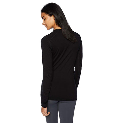 W OASIS LS CREWE | 001-BLACK