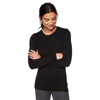 W TECH LS CREWE | 001-BLACK
