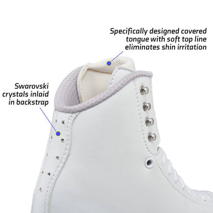 Jackson Skate Womens Evo Skate Ice Skates in White Color
