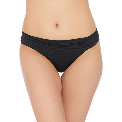 La Blanca Womens Ig Shirred Band Bottom Swimsuits in Black Color