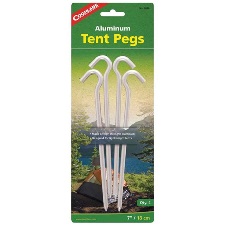 Liberty Mountain Alum Hooked Tent Peg 7 Camping Accessories in No Color