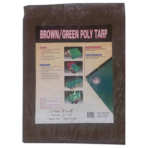 Liberty Mountain Reversible Tarp - 8X10 Camping Accessories in Brown Color