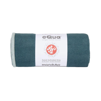 Manduka Equq Yoga Hand Towel Yoga Accessories in Green Color