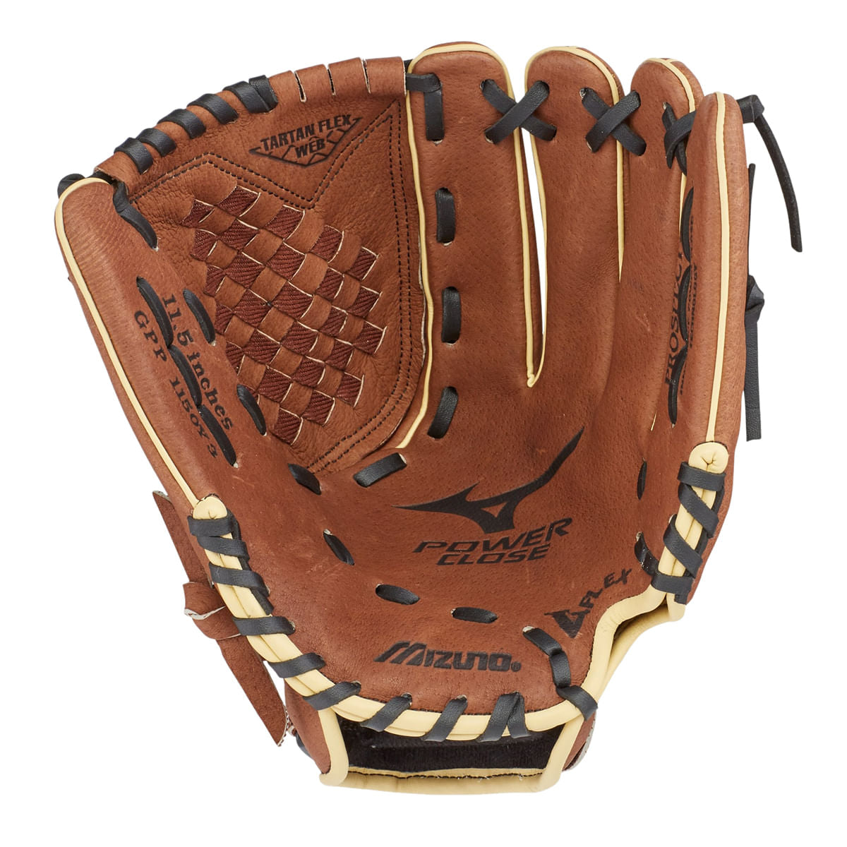 Mizuno Kids 11.50 Prospect Glove Baseball Gloves in Brown Color