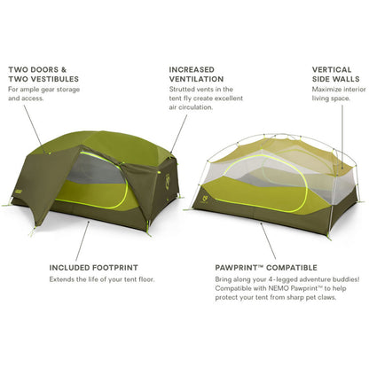 AURORA 3P TENT | NOVA GREEN