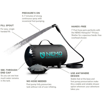 HELIO PRESSURIZED SHOWER | DARK VEGLA