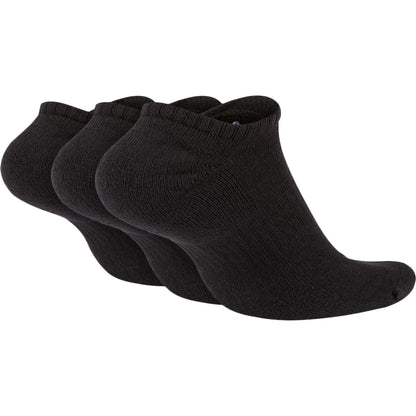 Nike Unisex 3Pk Cotton Cushion Nosho Socks in Black Color