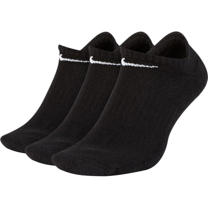 Nike Unisex 3Pk Cotton Cushion Nosho Socks in Black Color