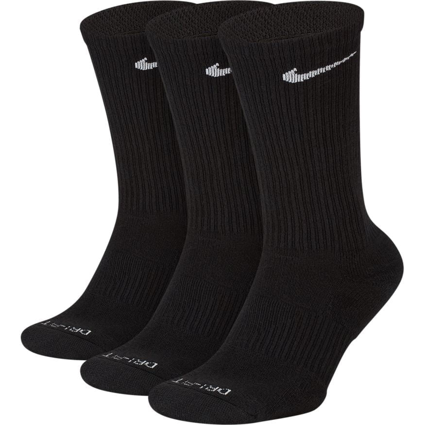 3PK DRIFIT CUSHION CREW | 010-BLACK