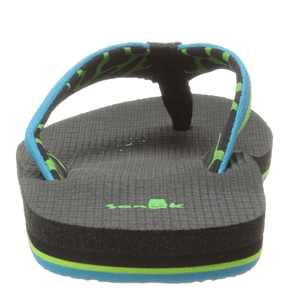 B ROOTBEER COZY FLIP FLO | OCEAN/LIME