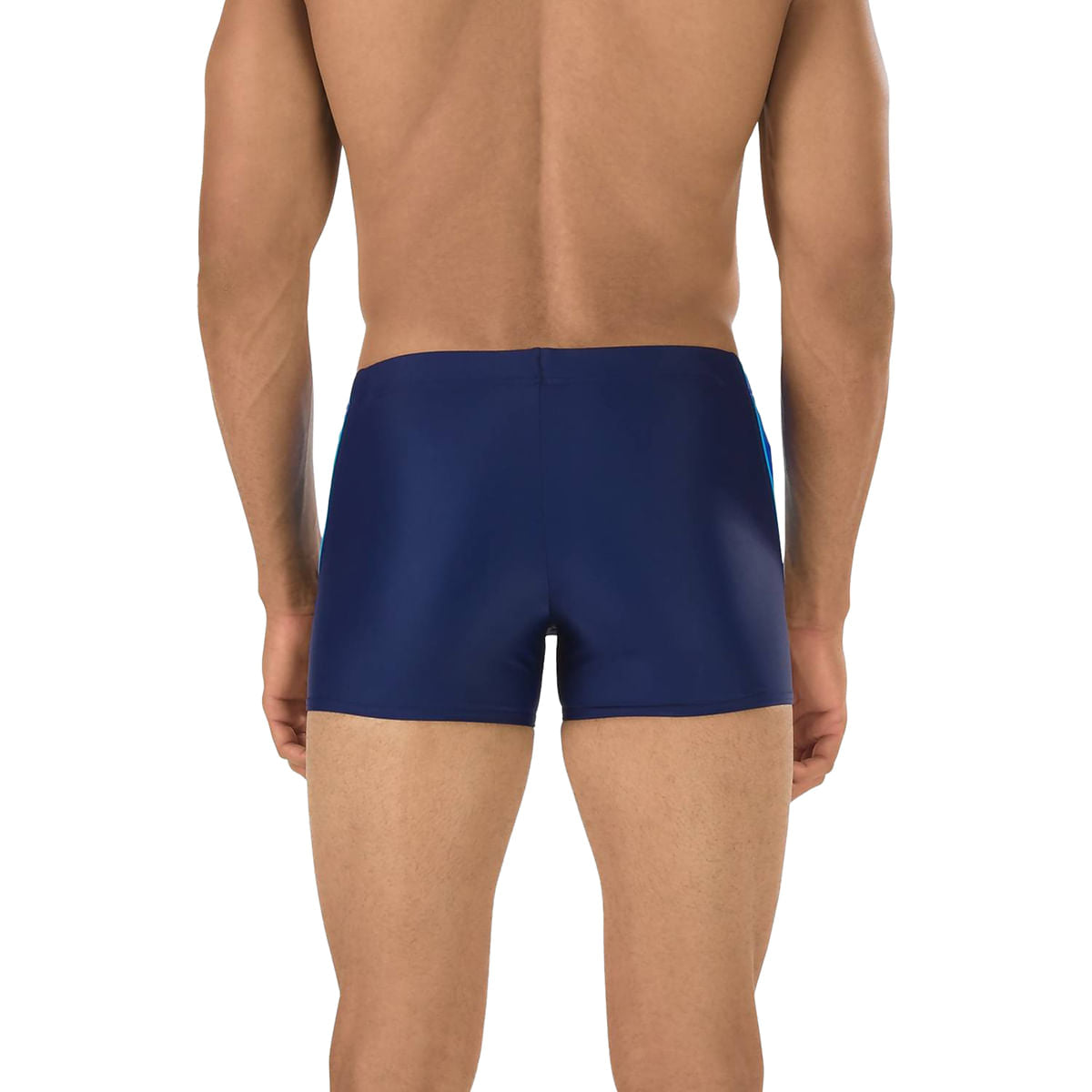 Speedo Mens Fiteness Splice Sq Leg Swimsuits in Blue Color