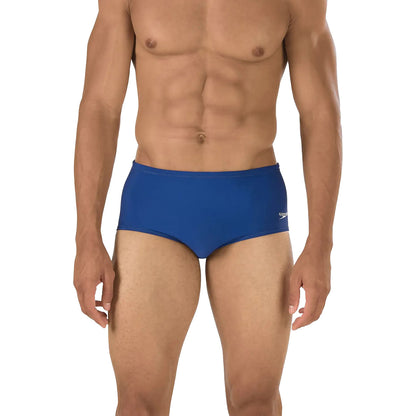 Speedo Mens Solid Dive Brief Swimsuits in Blue Color