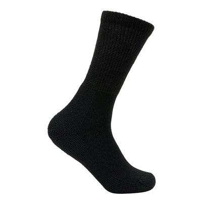 WALKING CUSHION CREW SOCK | BLACK