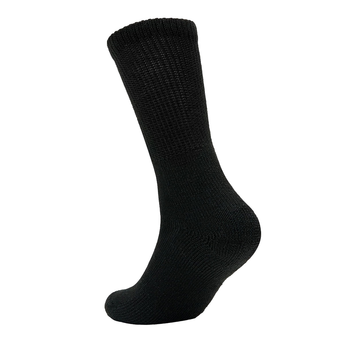 WALKING CUSHION CREW SOCK | BLACK