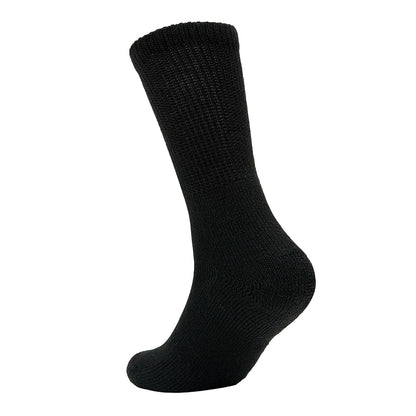 WALKING CUSHION CREW SOCK | BLACK