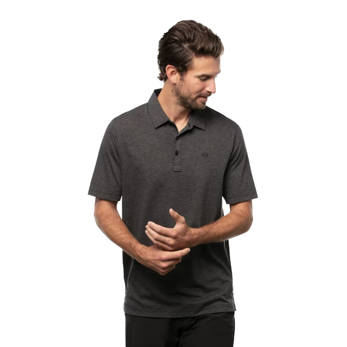 ZINNA POLO | HTHR BLACK
