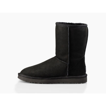 Ugg Womens L Classic Short II Boots in Black Color