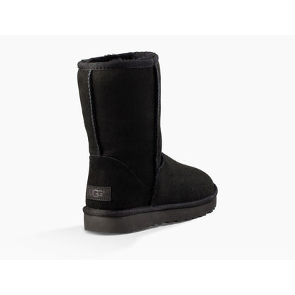 Ugg Womens L Classic Short II Boots in Black Color