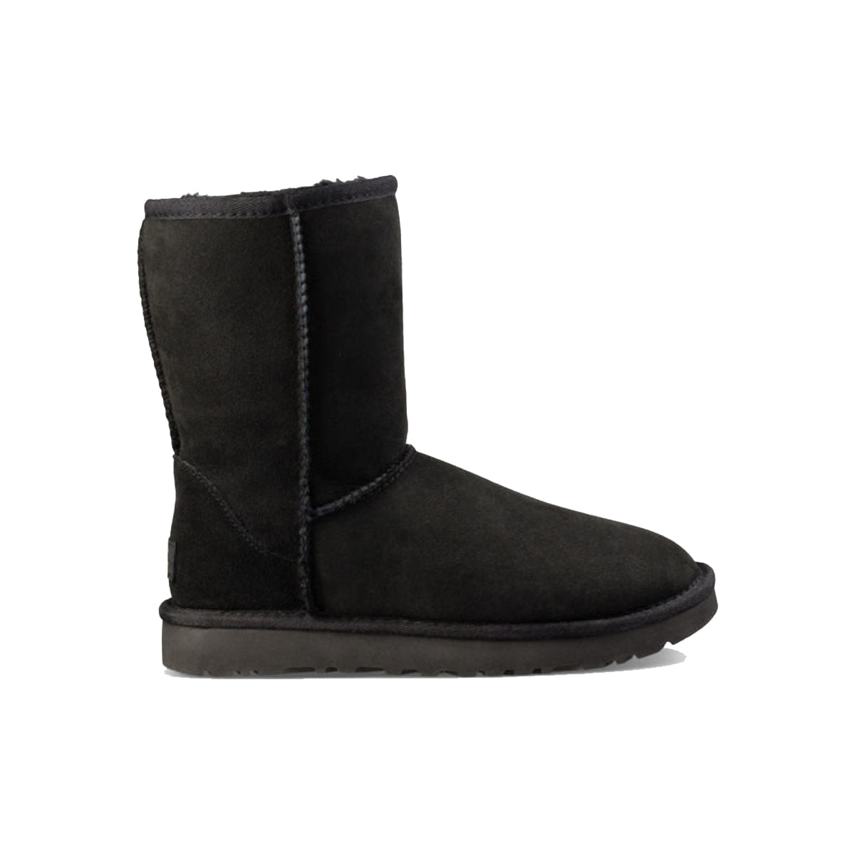 Ugg Womens L Classic Short II Boots in Black Color