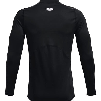 Under Armour Mens Cg Armour Fitted Mock Tops in Black Color