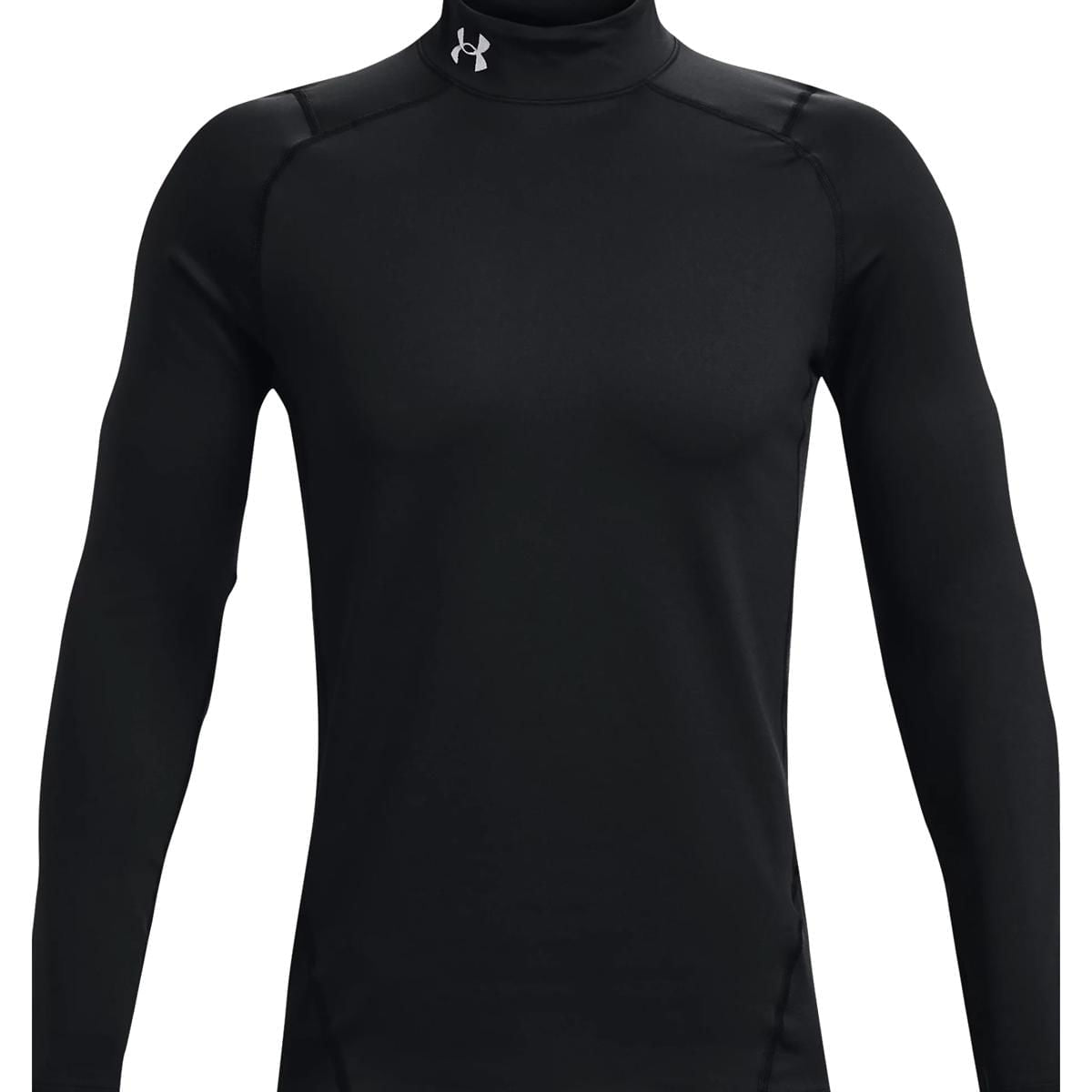 Under Armour Mens Cg Armour Fitted Mock Tops in Black Color