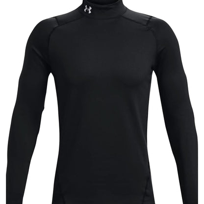 Under Armour Mens Cg Armour Fitted Mock Tops in Black Color