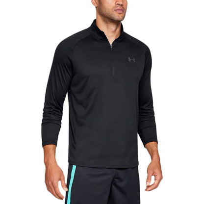 Under Armour Mens M-Tech 2.0 1/2 Zip Tops in Black Color