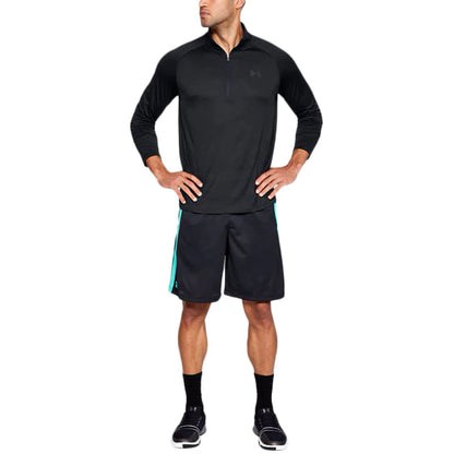 Under Armour Mens M-Tech 2.0 1/2 Zip Tops in Black Color