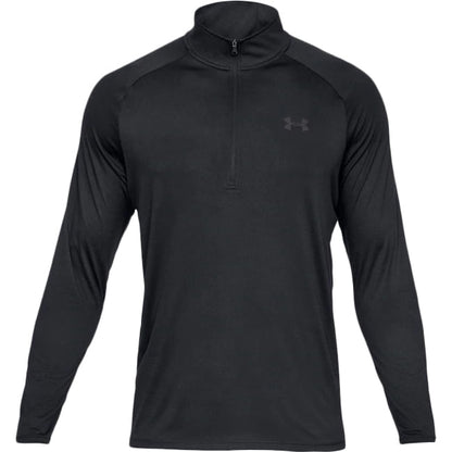 Under Armour Mens M-Tech 2.0 1/2 Zip Tops in Black Color