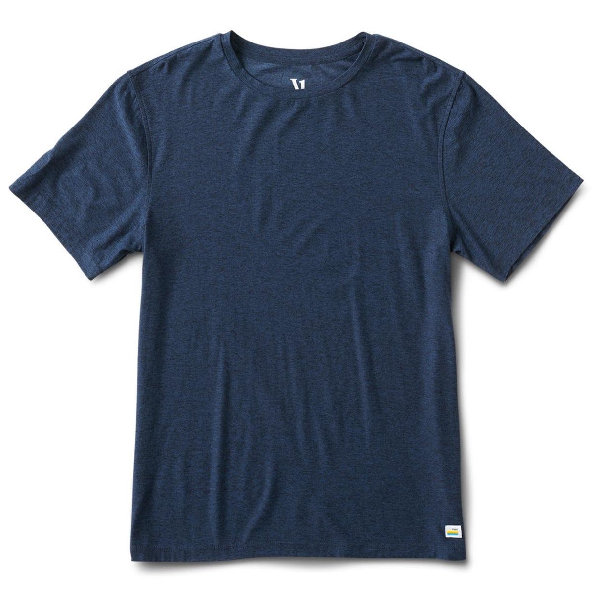 Vuori Mens Strato Tech Tee Tops in Grey Color
