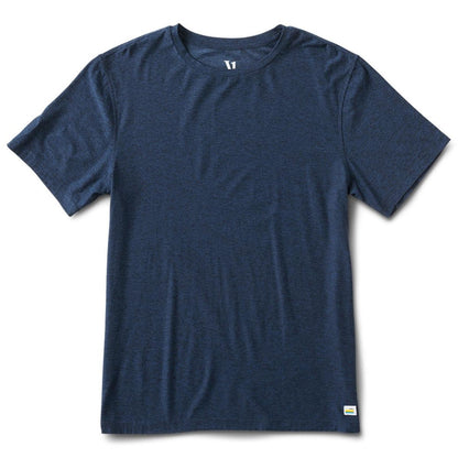 Vuori Mens Strato Tech Tee Tops in Grey Color