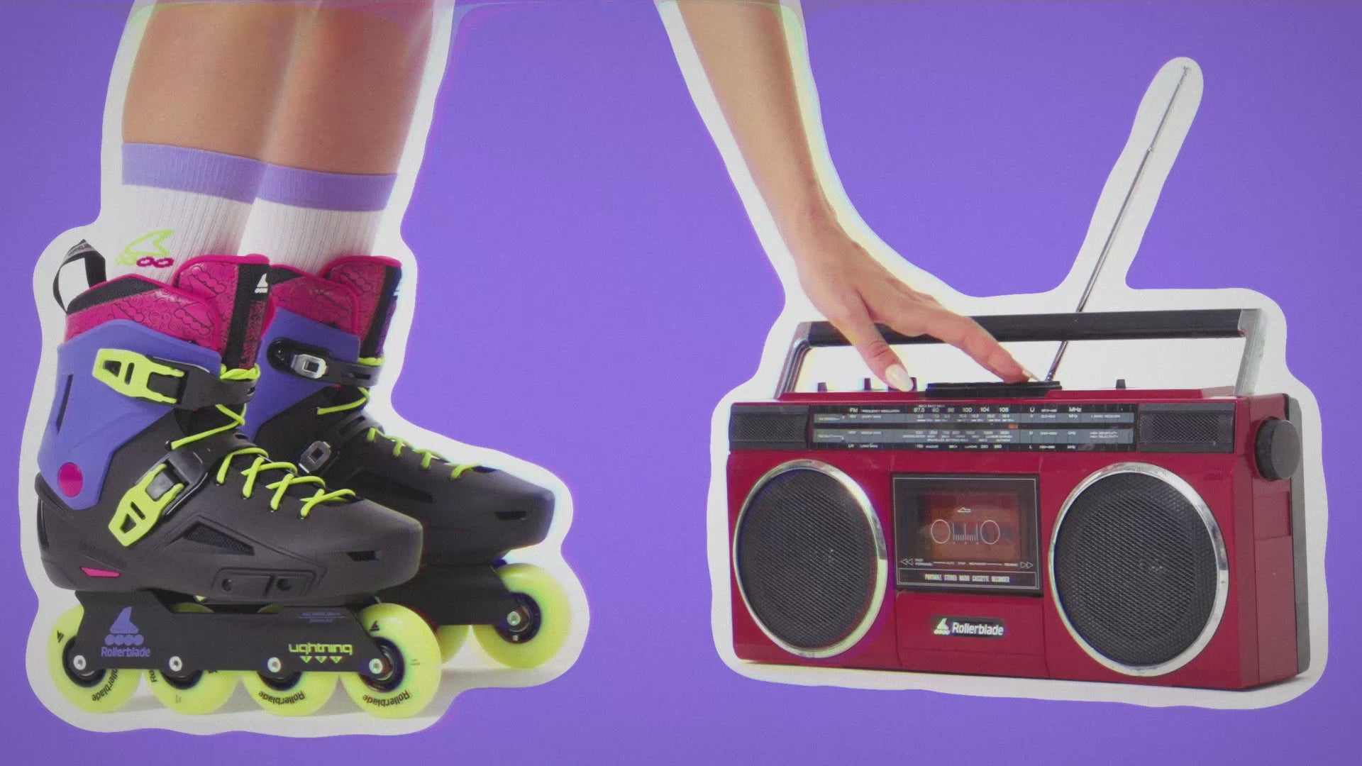 LIGHTNING TRS SKATE | BLK/PNK