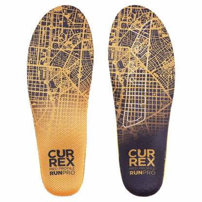 Currex Runpro Medium Insoles in Orange Color
